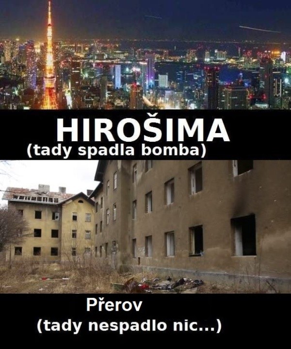 hirošima versus přerov cigánská čtvrt