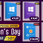 Den prodeje žen: Windows 10 Pro 8,67 €, Kancelář 2019 29,50 EUR, sleva až 50%！